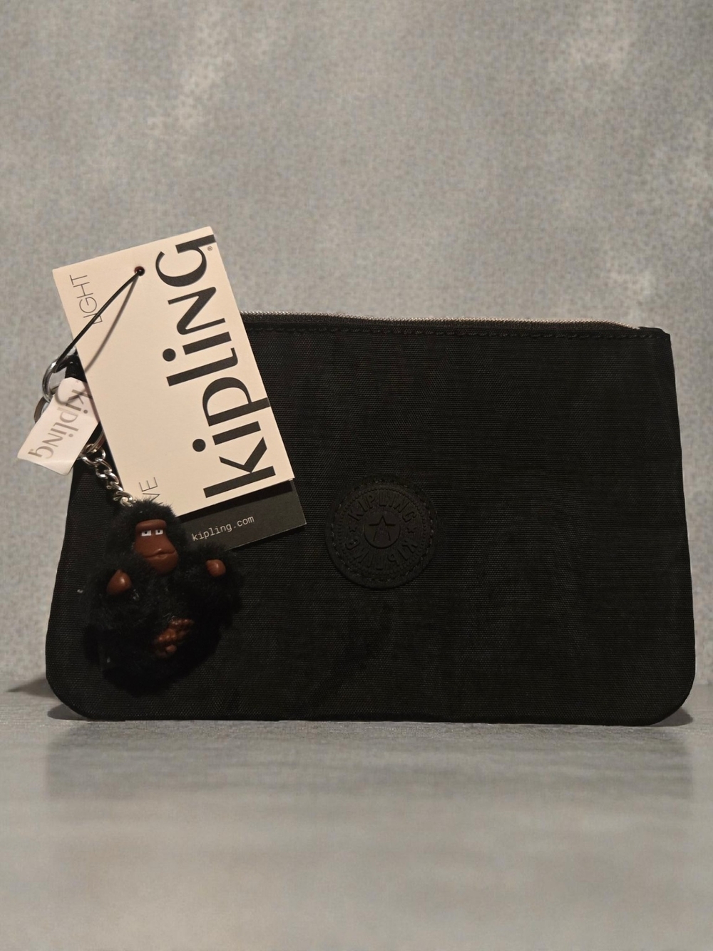 Kipling Black  Zip Pouch NWT